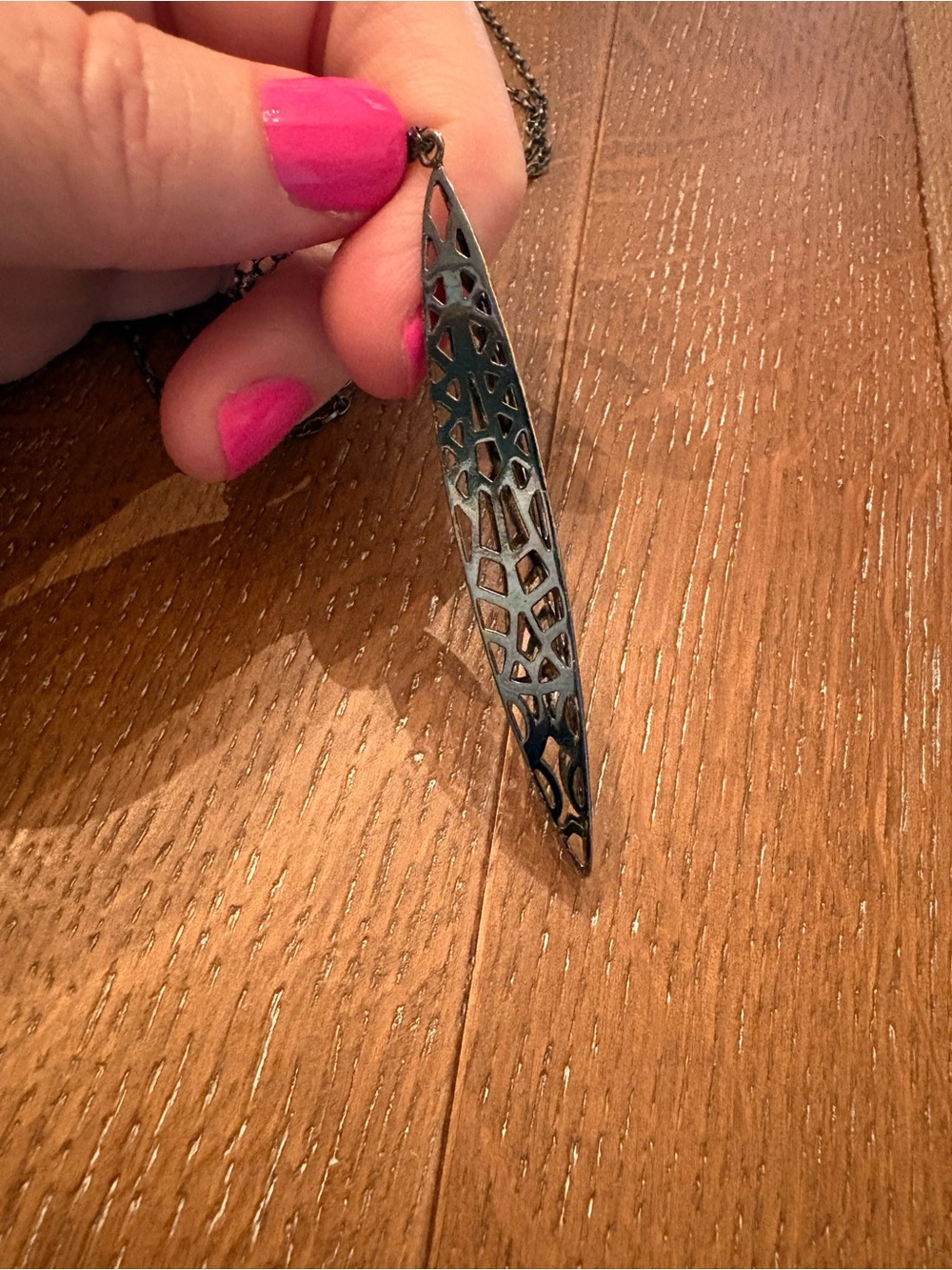 Long Silpada Stiletto Filigree Pendant Necklace